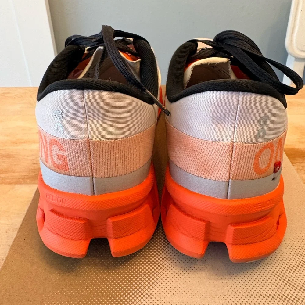 On Running Cloudmonster Hyper - White and Orange - Picture 5 of 9